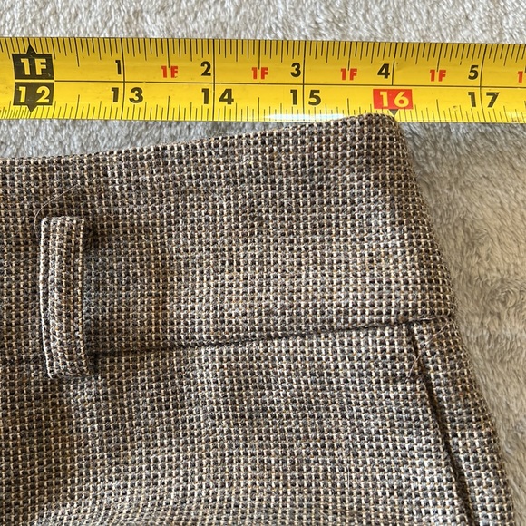 Adrienne Vittadini Women's Tweed Straight Leg Trousers Pants Pockets Lined FLAW - Picture 11 of 12